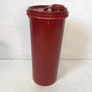 Vintage Orange Slimline Tupperware Pitcher #262-7And Lid 262-7